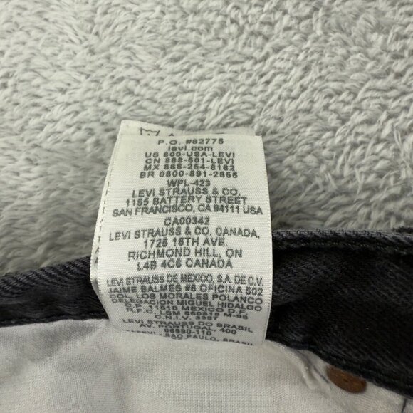 Levi’s 501 Dark Denim Straight Leg Jeans Men’s Size 36 x 34 US - Picture 5 of 15